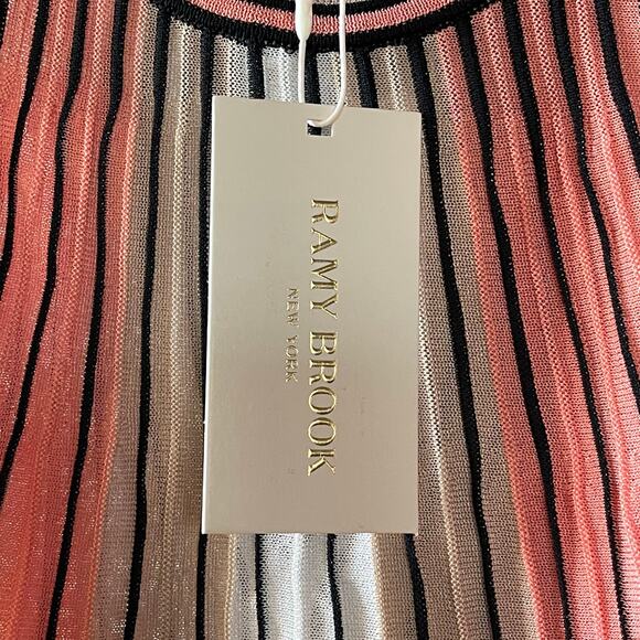 Ramy Brook Leticia Halter Mini Dress in Deco Rose Size Small - Picture 5 of 8